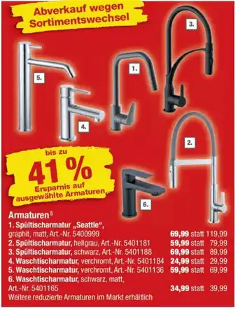 toom Baumarkt Armaturen Angebot