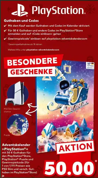 Kaufland Adventskalender PlayStation Angebot