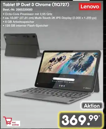 Netto Marken-Discount Lenovo Tablet IP Duet 3 Chrome (11Q727) Angebot