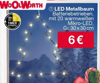 Woolworth LED Metallbaum Angebot