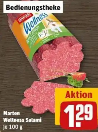 REWE Marten Wellness Salami Angebot