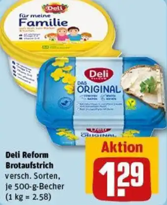 REWE Deli Reform Brotaufstrich Angebot