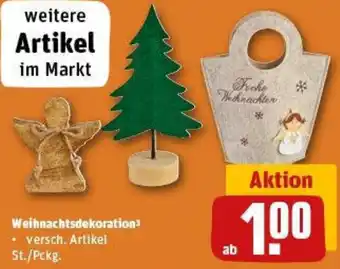 REWE Weihnachtsdekoration Angebot