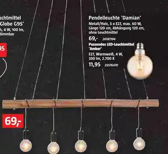 Bauhaus Pendelleuchte 'damian' Angebot