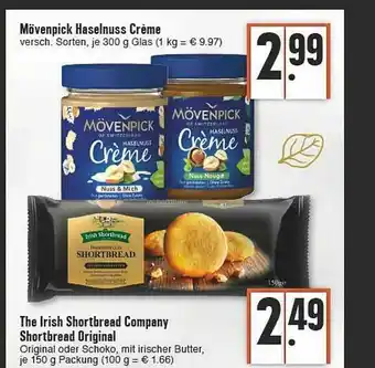 E-Center Mövenpick Haselnuss Crème Oder The Irish Shortbread Company Shortbread Original Angebot