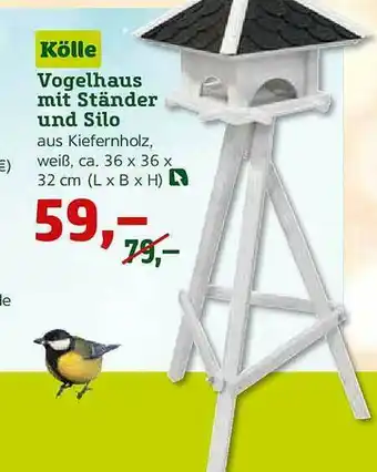 Pflanzen Kölle Vogelhaus Mit Ständer Und Silo Angebot