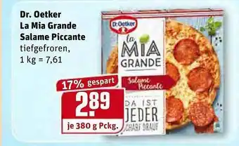 REWE Kaufpark Dr. Oetker La Mia Grande Salame Piccante Angebot