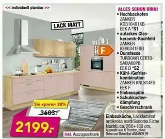 Möbel Boss Einbauküche Angebot