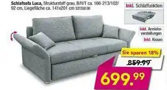 Möbel Boss Schlafsofa Luca Angebot