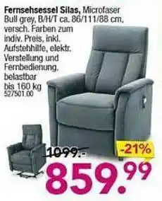 Möbel Boss Fernsehsessel Silas Angebot