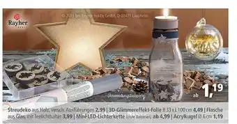 Pfennigpfeiffer Rayher Streudeko, 3d-glimmereffekt-folie, Mini-led-licherkette Oder Acrylkugel Angebot