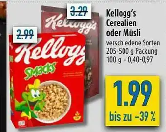 diska Kellogg's Cerealien Oder Müsli Angebot