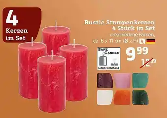 Pflanzen Kölle Rustic Stumpenkerzen 4 Stück Im Set Angebot