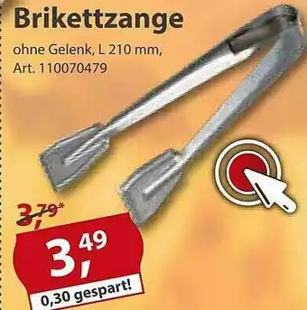 Sonderpreis Baumarkt Brikettzange Angebot