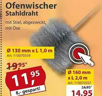 Sonderpreis Baumarkt Ofenwischer Stahldraht Angebot