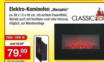 Zimmermann Elektro-kaminofen Memphis Classicfire Angebot