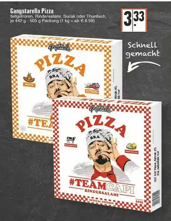 Edeka Gangstarella Pizza Angebot