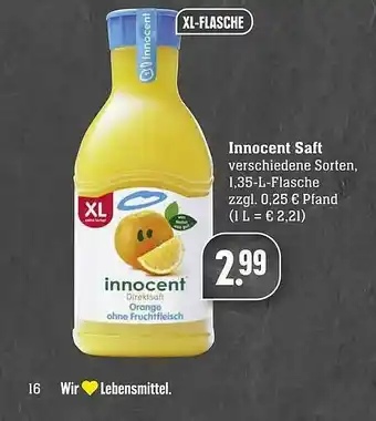 Edeka Innocent Saft Angebot