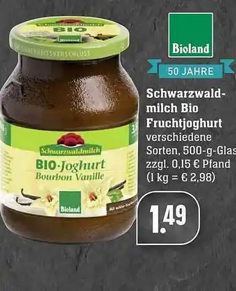 Edeka Bioland Schwarzwaldmilch Bio Fruchtjoghurt Angebot