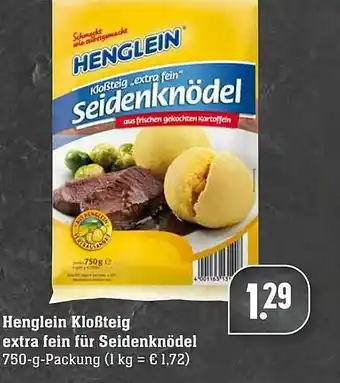Edeka Henglein Kloßteig Extra Fein Für Seidenknödel Angebot