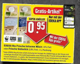 Edeka Edeka Bio Frische Fettarme Milch Oder Frische Vollmilch Angebot