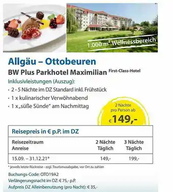 Edeka Bw Plus Parkhotel Maximilian Angebot