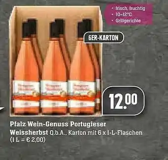 Edeka Pfalz Wein-genuss Portugieser Weissherbst Angebot