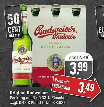 Edeka Origianl Budweiser Angebot