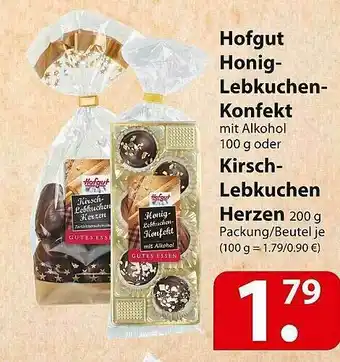 Famila Nord Ost Hofgute Honig-lebkuchen-konfekt Oder Kirsch-lebkuchen Herzen Angebot