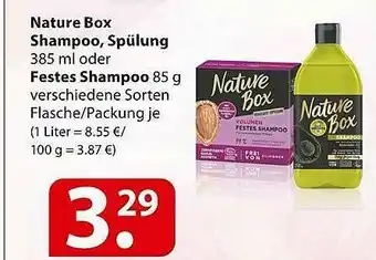 Famila Nord Ost Nature Box Festes Shampoo, Shampoo Oder Spülung Angebot