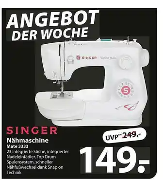 Famila Nord Ost Singer Nähmaschine Mate 3333 Angebot