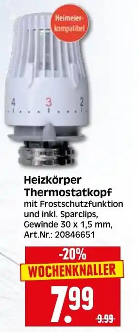 Herkules Baumarkt Heizkörper Thermostatkopf Angebot