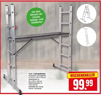 Herkules Baumarkt 3 in 1 Gerüstleiter Angebot