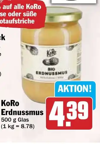 HIT KoRo Erdnussmus Angebot