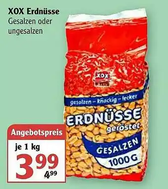 Globus Xox Erdnüsse Angebot