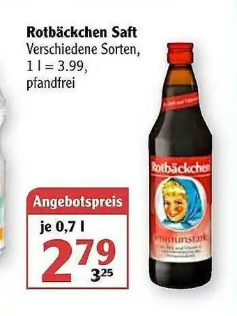 Globus Rotbäckchen Saft Angebot