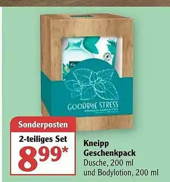 Globus Kneipp Geschenkpack Angebot