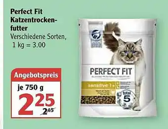 Globus Perfect Fit Katzentrocken Futter Angebot