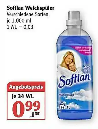 Globus Softlan Weichspüler Angebot