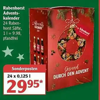 Globus Rabenhorst Adventskalender Angebot