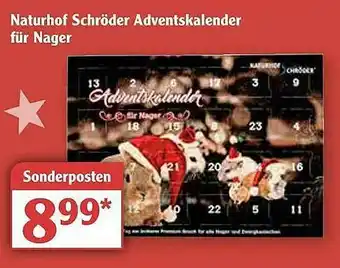 Globus Naturhof Schröder Adventskalender Fur Nager Angebot