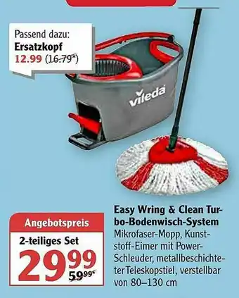 Globus Easy Wring & Clean Turbo-bodenwisch-system Angebot