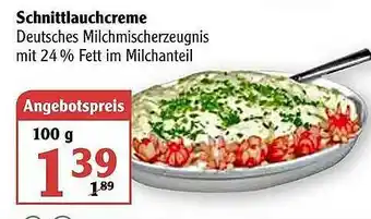 Globus Schnittlauchcreme Angebot