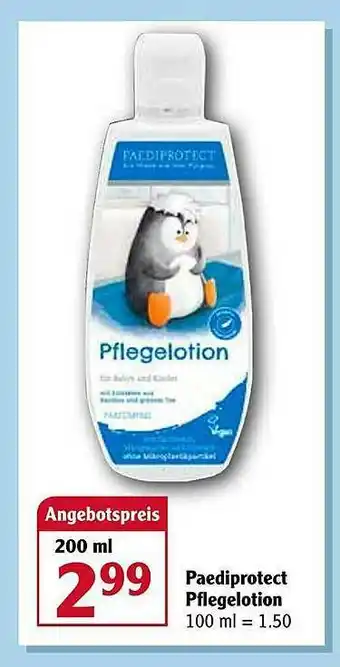 Globus Paediprotect Pflegelotion Angebot