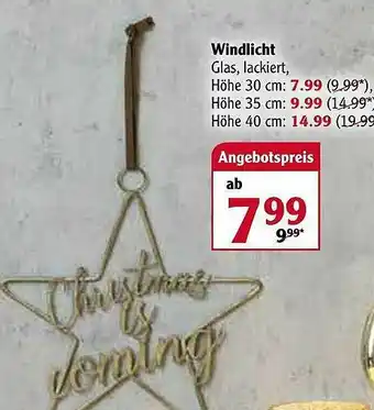 Globus Windlicht Angebot