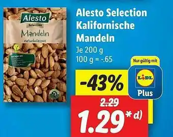 Lidl Alesto Selection Kalifornische Mandeln Angebot