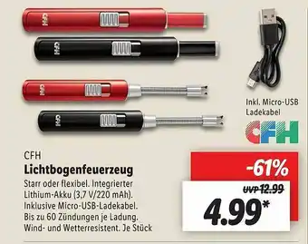 Lidl Cfh Lichtbogenfeuerzeug Angebot