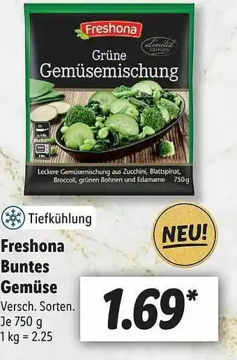 Lidl Freshona Buntes Gemüse Angebot