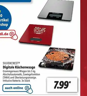 Lidl Silvercrest Digitale Küchenwaage Angebot