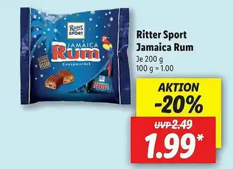 Lidl Ritter Sport Jamaica Rum Angebot